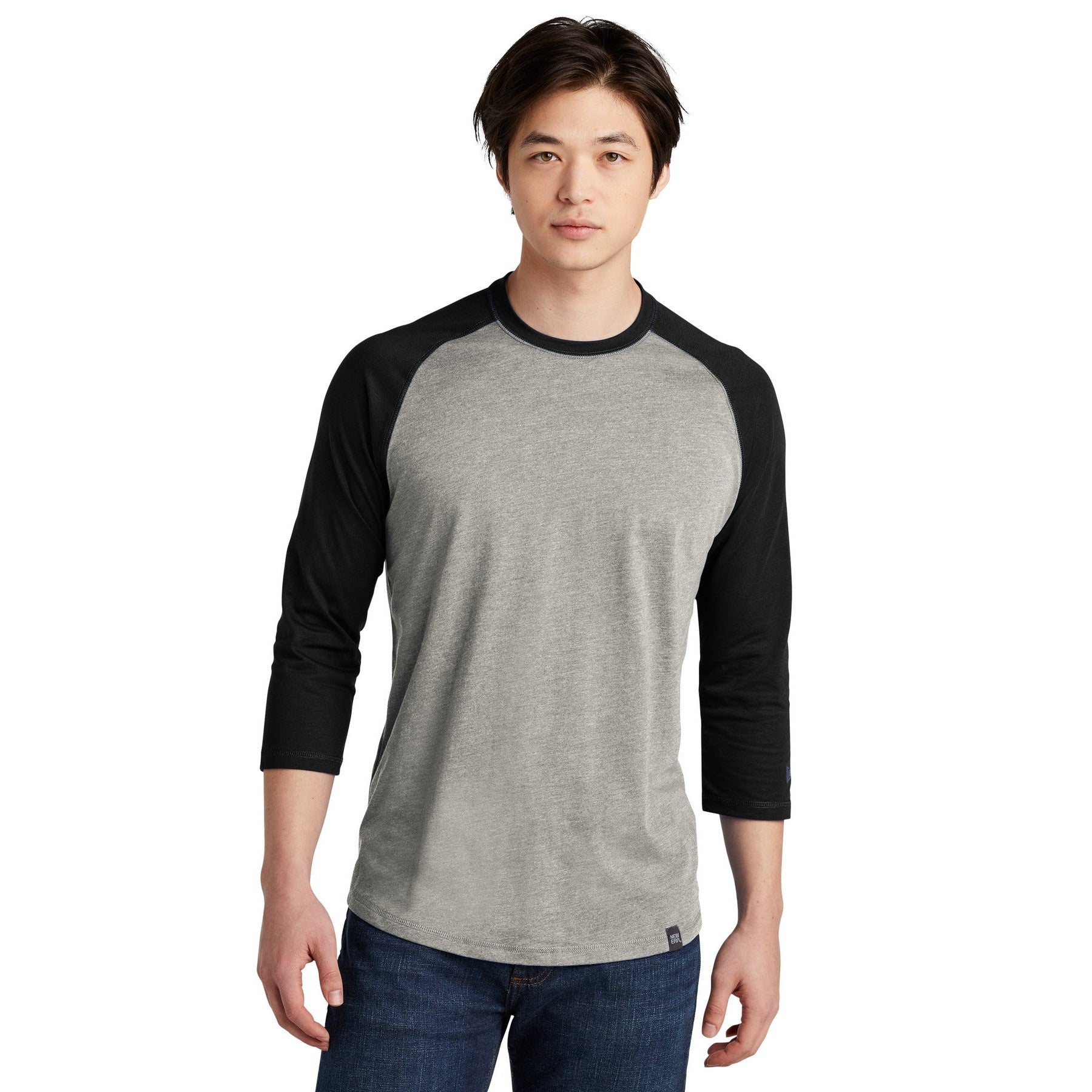 New Era-New Era ® Heritage Blend 3/4-Sleeve Baseball Raglan Tee. NEA104-MedTech-2